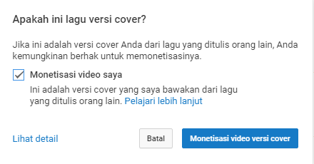 video versi cover youtube
