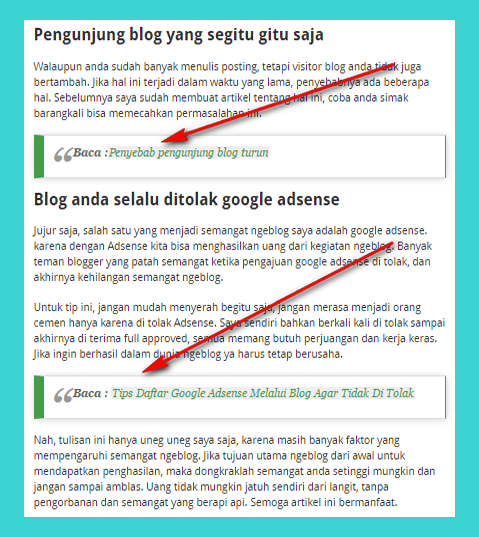 membuat internal link