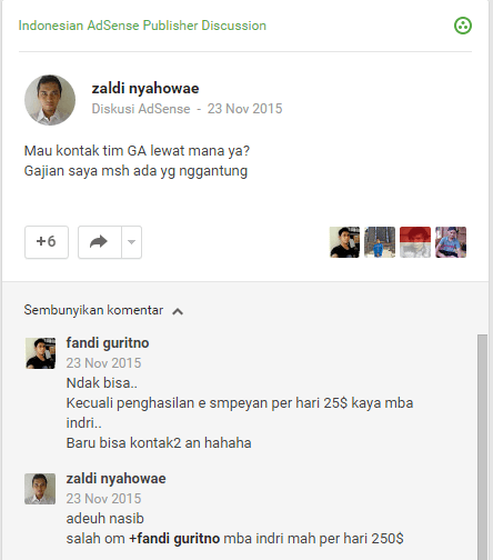 menghubungi pihak adsense