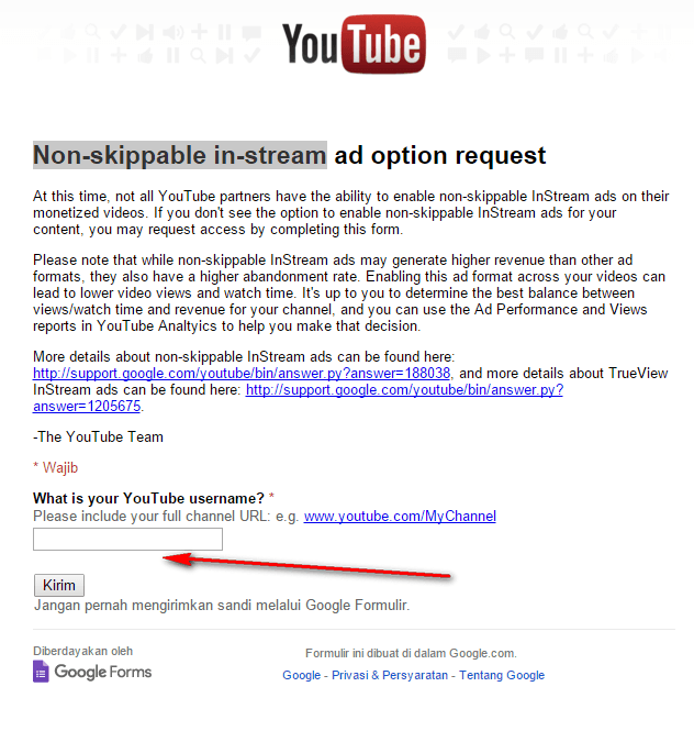 jenis iklan youtube