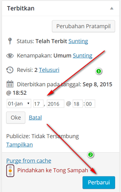 update artikel