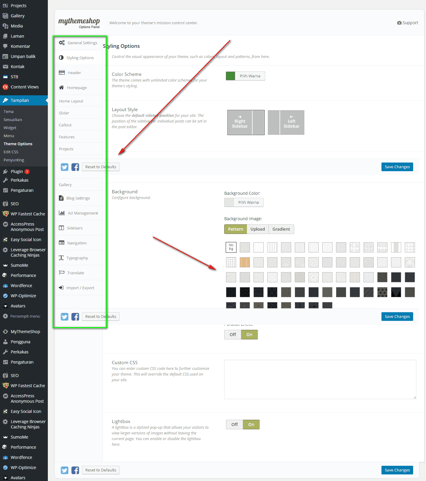 fitur theme premium