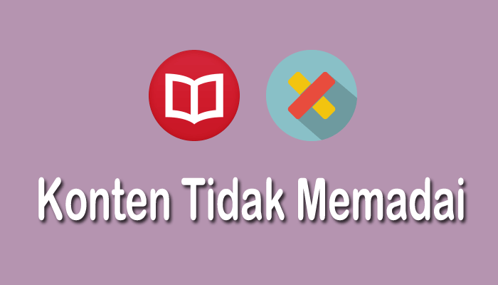 konten tidak memadai