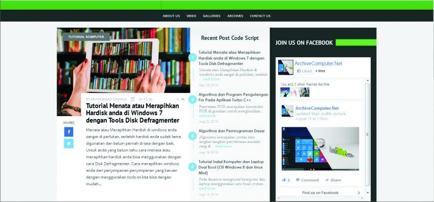 Membuat Recent Post