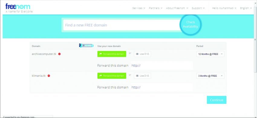 Domain TLD Gratis