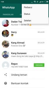 Kontak Whatsapp di HP Xiaomi Tidak Muncul
