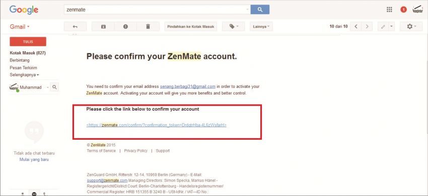 Verifikasi email