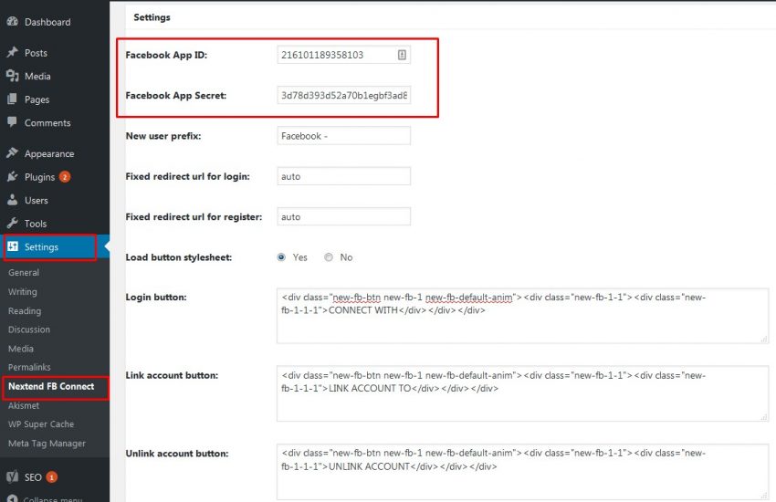 facebook app id