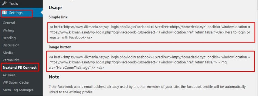 script fb connect