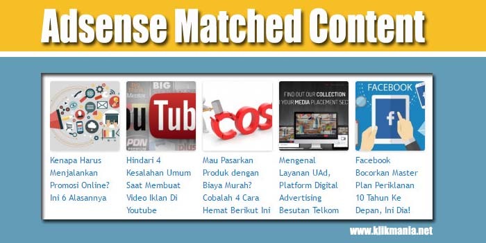 Cara Mendapatkan Matched Content