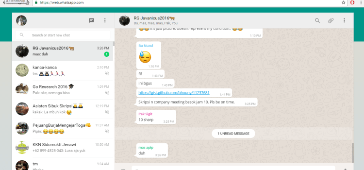 menggunakan whatsapp di laptop