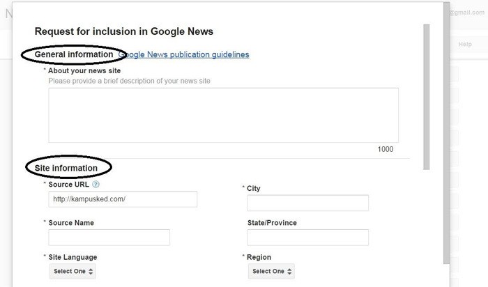 Mendaftar Google News