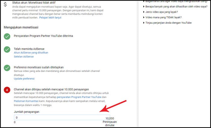 perubahan youtube