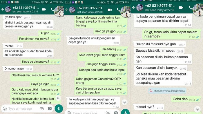 Penipuan Belanja Online