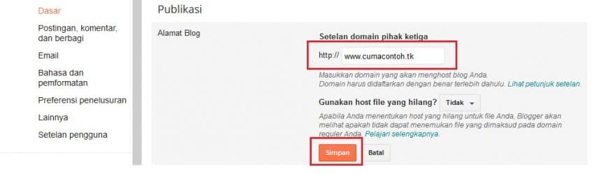 Mendapatkan Domain TLD Gratis