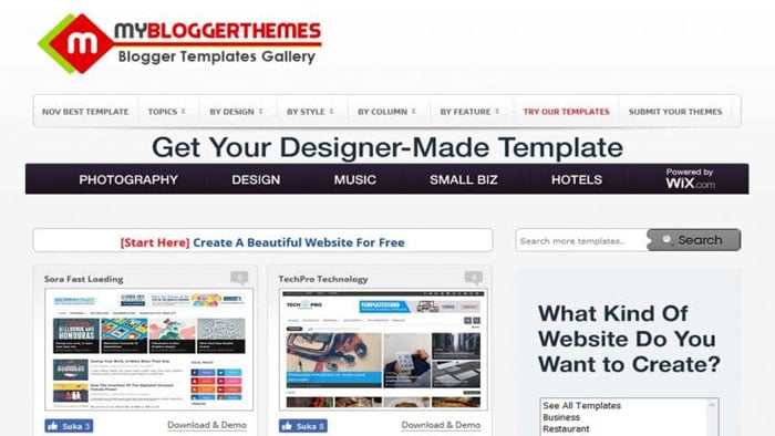 Situs Template Responsive Gratis