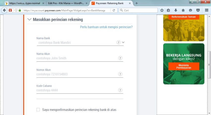Menarik Dana Payoneer