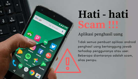Aplikasi Android Penghasil Uang scam