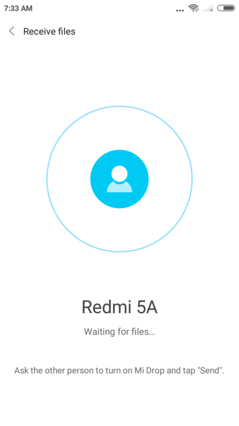 Cara mengirim file dengan Mi Drop