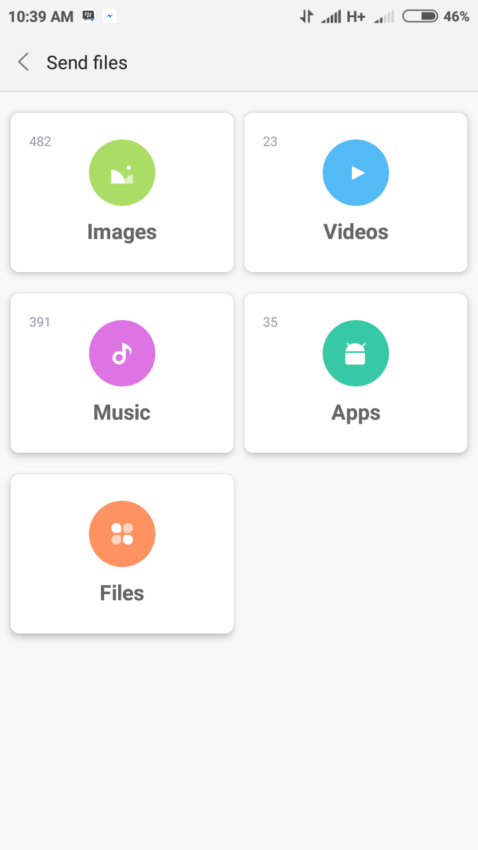 Cara mengirim file dengan Mi Drop