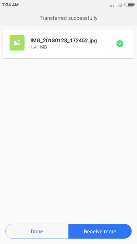Cara mengirim file dengan Mi Drop