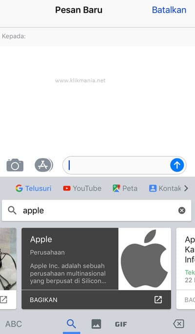Menggunakan Gboard