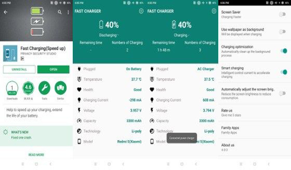 Aplikasi fitur Fast Charging Android