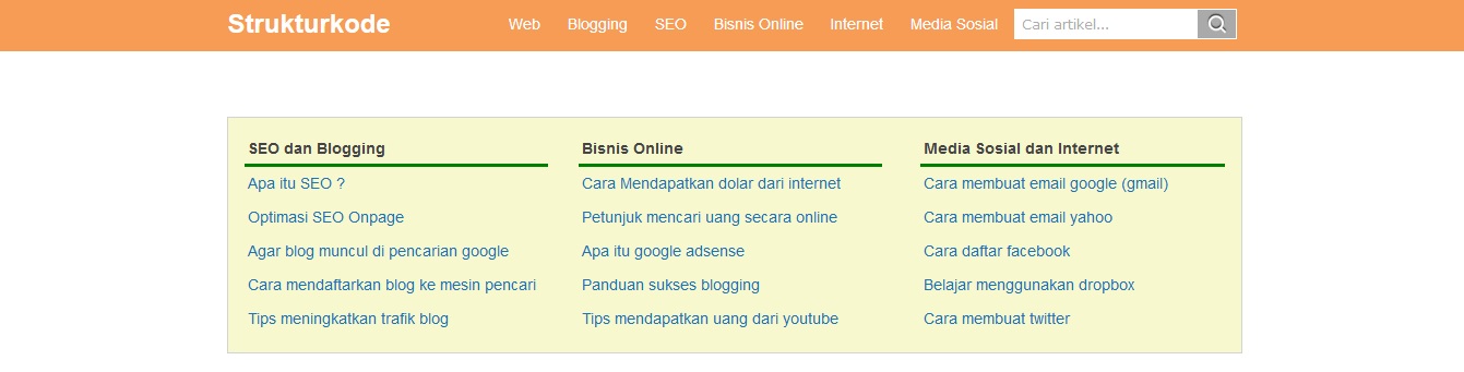 SITUS BELAJAR SEO - Struktur Kode