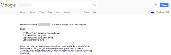 filter safe search