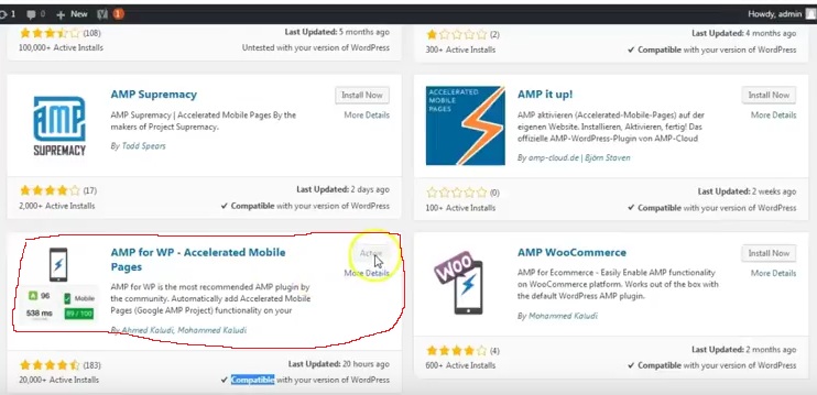 amp for wp