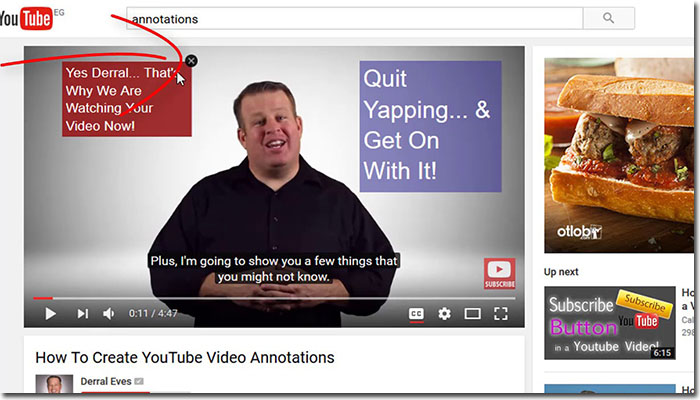 Fitur Anotasi YouTube