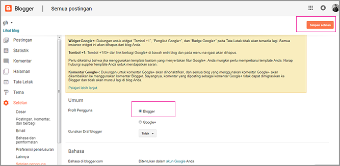 blogger ditutup