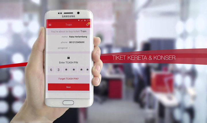 Tiket Kereta Pakai TCASH
