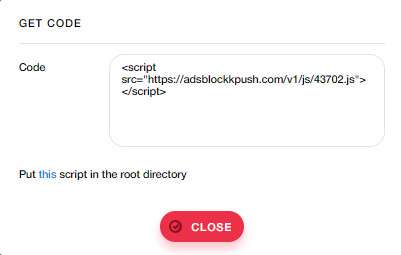 kode iklan datpush