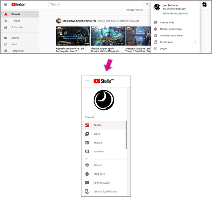 melihat subscriber youtube1