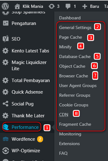 Cara seting w3 total cache
