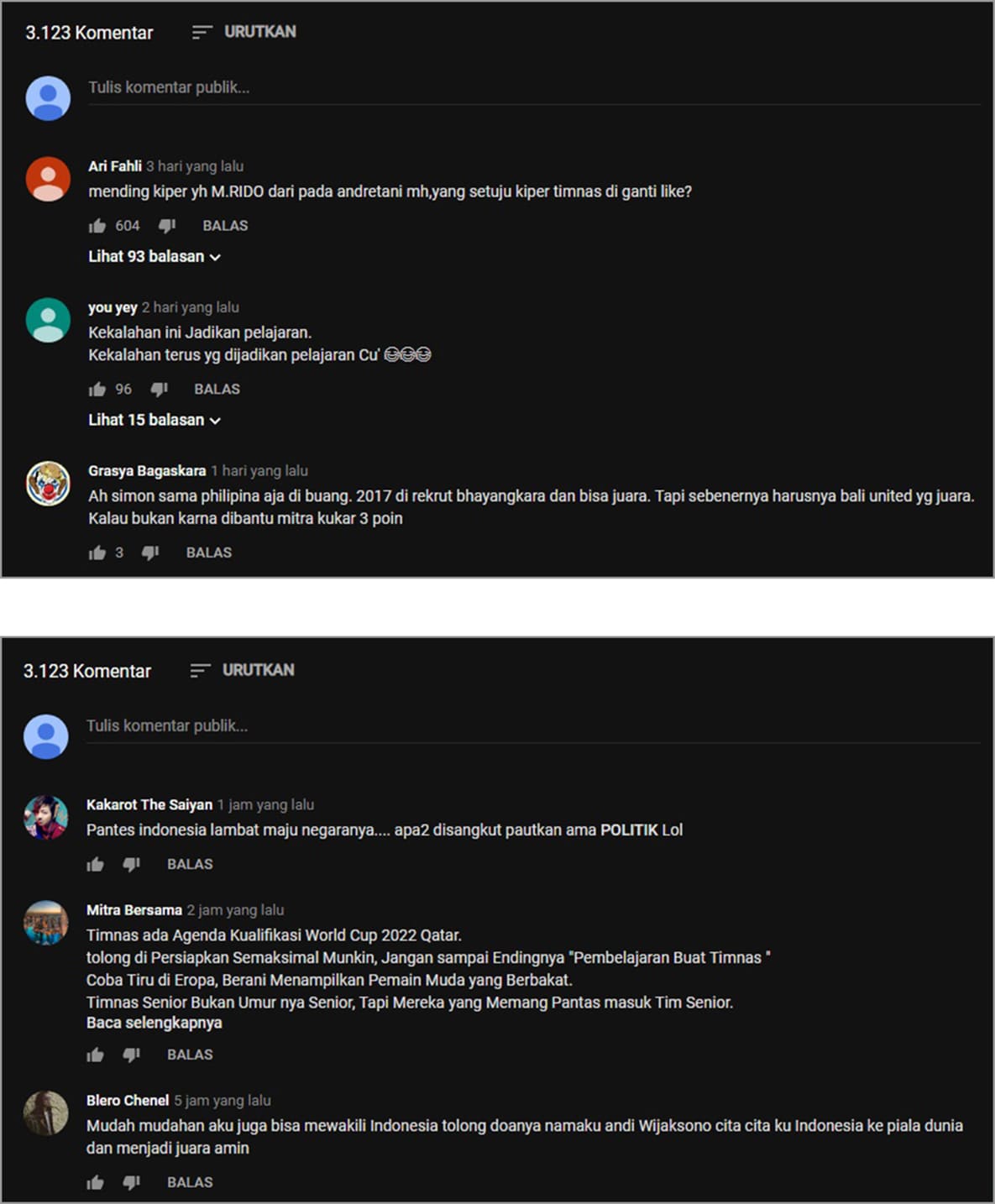 melihat komentar terbaru youtube