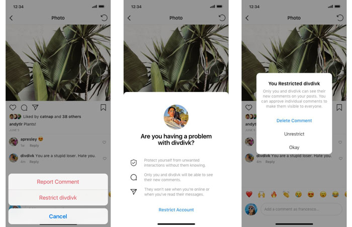 Fitur Anti Bully Instagram