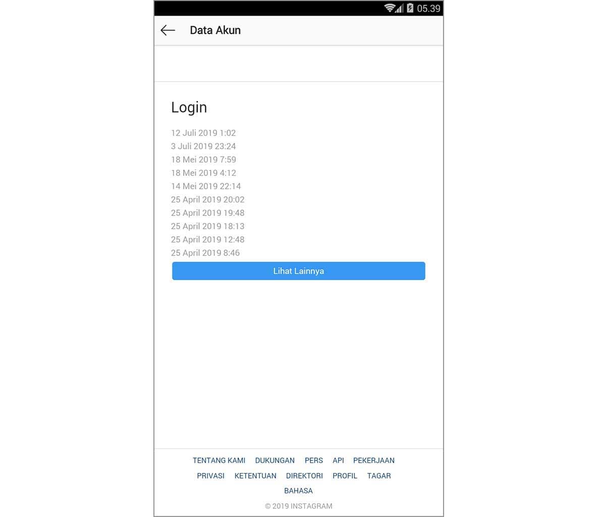 mudahnya mengetahui aktivitas login di instagram