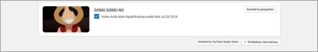 cara menjadwalkan video di youtube