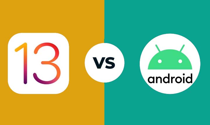 Perbandingan Android 10 dan iOS 13