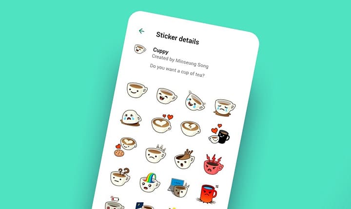 menambahkan stiker baru