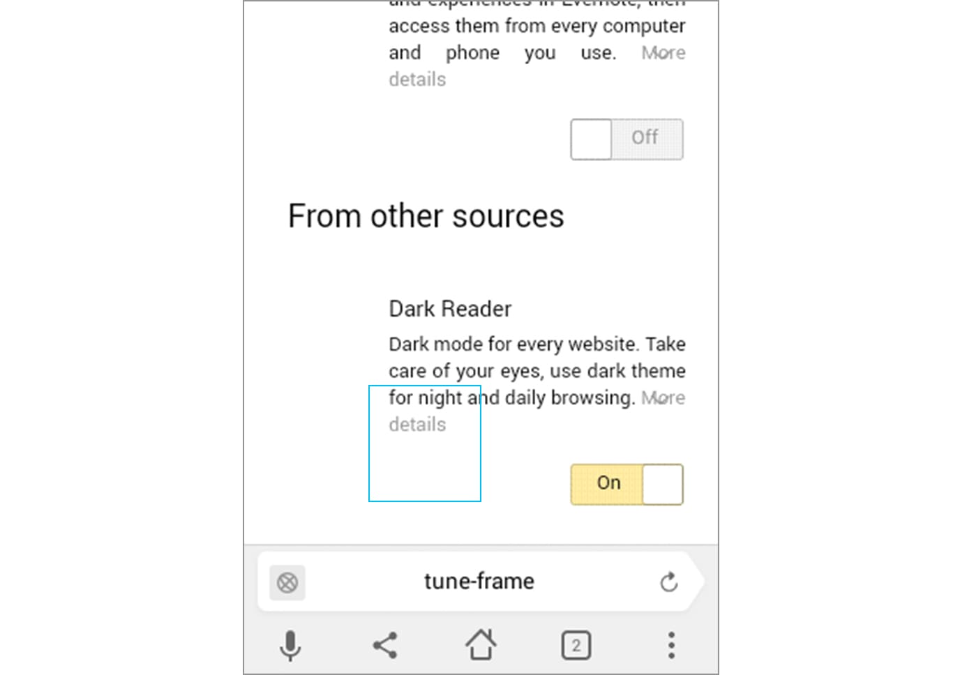 menghapus ekstensi yandex 2