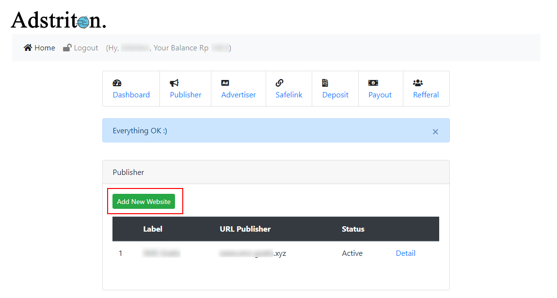 Adstriton publisher
