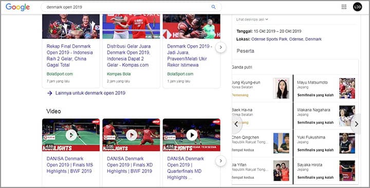 google bulu tangkis