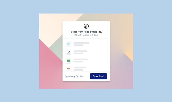 dropbox transfer