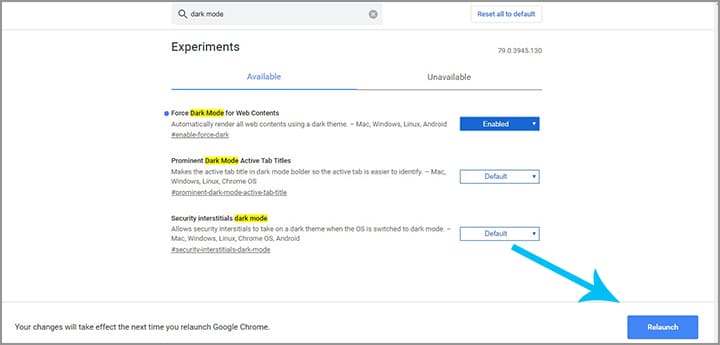 dark mode chrome 2