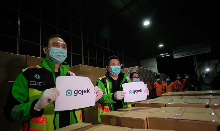 gojek masker