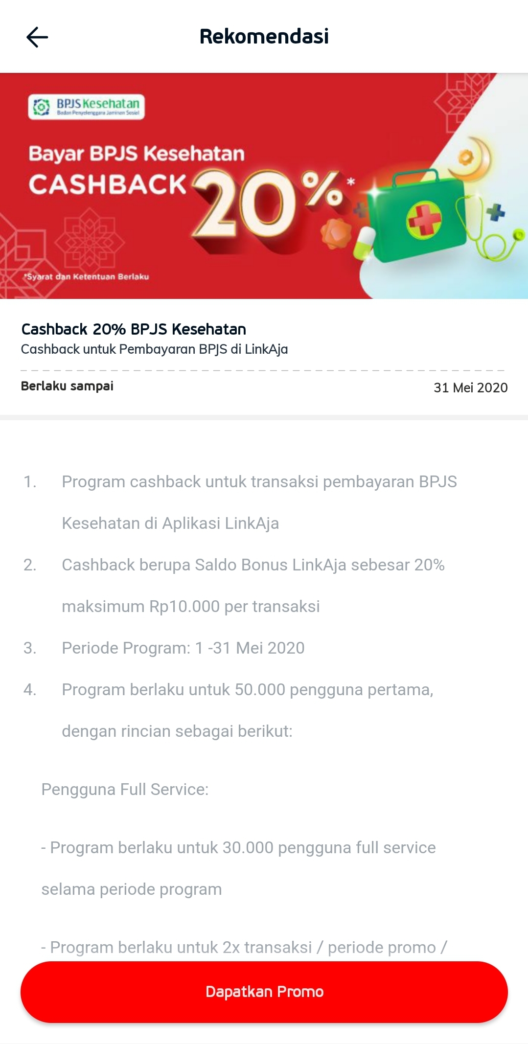 Bayar BPJS Kesehatan dengan link aja