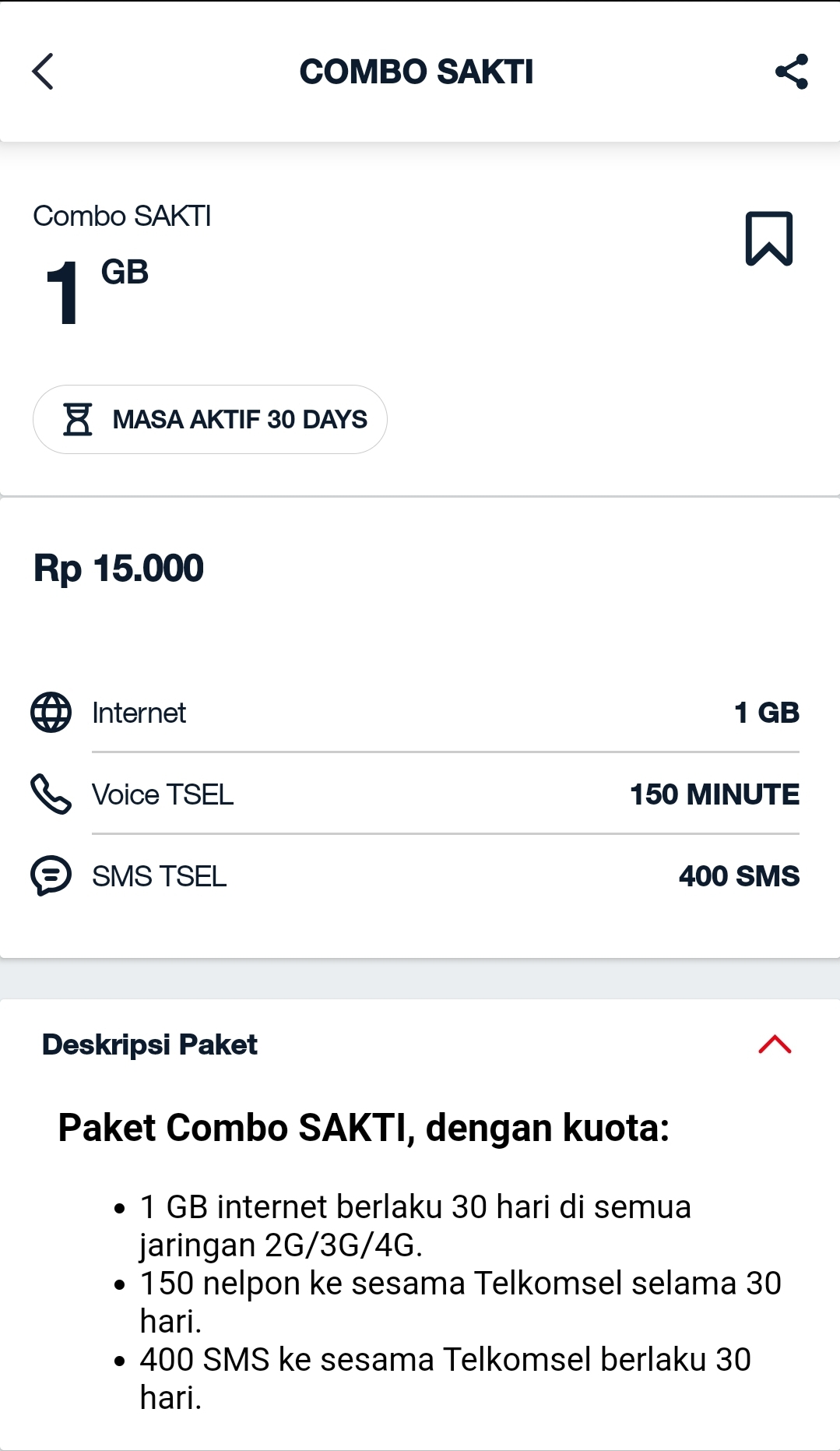 Paket Combo Telkomsel Terbaru